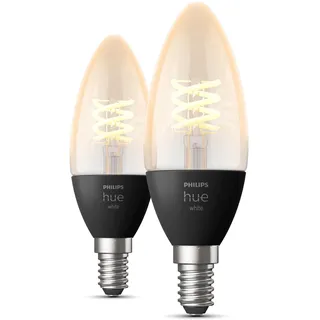 Philips Hue White Filament Kerze 2x300 lm