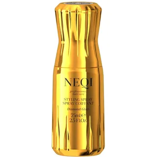NEQI Hitzeschutzspray Reisegröße – Diamond Glass Styling Spray Alle Haartypen – Anti Frizz Spray, Glanzspray, Glass Hair, Hitzeschutz Haare bis 230°C, Reisegrößen Produkte, Vegan – 75ml