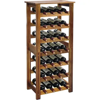 Relaxdays Weinregal 91,5 x 43 x 22 cm Braun