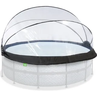 EXIT Pool Überdachung ECO ø427cm, Pool Dome, Universal, Pool-Zubehör, Wetterfest - Transparent