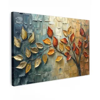 MuchoWow Leinwandbild Baum - Abstrakt - Natur - Kunst XXL 150x100 cm , Textil , Rechteckig , 150x100 cm , FSC 100% , gerahmt , Bilder & Rahmen, Bilder, Leinwandbilder