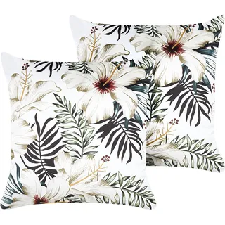 Beliani Dekokissen 45 x 45 cm Mehrfarbig