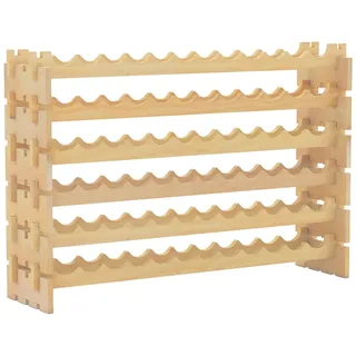 Costway Weinregal 72 Flaschen 29 x 72 x 119 cm Naturfarben