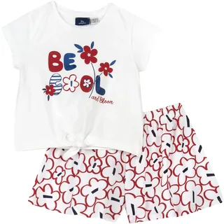 Chicco, Compleet Meisjesset met T-shirt/Topje en Korte Broek met Elastische Tailleband, met Moderne en Trendy Grafische Prints, van Katoen, Machinewasbaar, Meisjeskleding en Meisjes, Entworfen in Italien