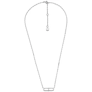 Fossil JFS00636040 Collier en Argent Sterling Pour Femme, Longueur : 406,4 mm + 50 mm, largeur : 18,5 mm, Hauteur : 7,2 mm, Argent Sterling, ce N'est pas UNE Pierre précieuse, Length: 406.4mm+50mm,