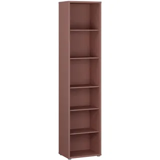 Forte Alice Springs Aktenregal 49,8 x 34,9 x 214,3 cm Terrakotta
