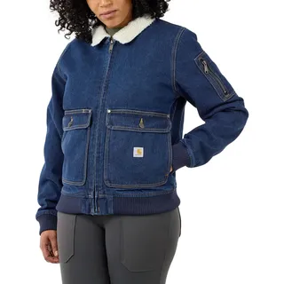 CARHARTT Relaxed Fit Denim Sherpa-Lined Jacke blau  XL