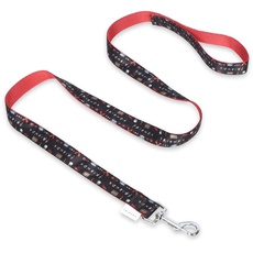 Friends TV Show Iconic Graphics Dog Leash, 6 Ft Dog Leash (72 Inches) | Cute Black Dog Leash Easily Attaches to Any Dog Collar or Harness | Friends TV Show Dog Leash for All Dogs