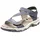 Riemchensandalen Damen Blau 42
