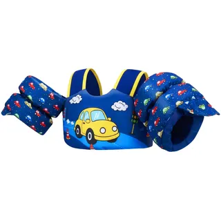 Gogokids Baby Schwimmweste mit Schwimmflügeln für 15-30 kg, EN 13138-1 Zertifizierte Schwimmhilfe für Kinder von 2-6 Jahren, Schwimmnudel für Kleinkinder mit Armflügeln für Pool, Strand & Schwimm