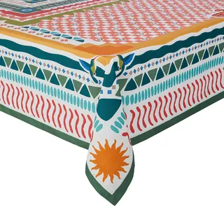Butlers Tischdecke Cartagena , Multicolor , Textil , 300x160 cm , Heimtextilien, Wohntextilien, Tischwäsche, Tischdecken