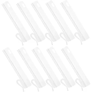 HEATSHAKING 25 Stück Verstellbare Vorhanghaken Aus Kunststoff Haken Für Vorhang Vorhanghängehaken Für Gardinenstange Und Vorhangschiene Für Küche Bad Restaurant 3.74X0.98X0.39in