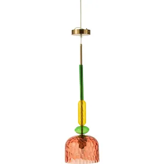 J-Line Deckenlampe Fiona Glas Mix - Rot