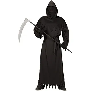 W WIDMANN MILANO Party Fashion - Kostüm Sensenmann, schwarzes Gewand, Grim Reaper, Halloween