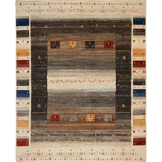 Cazaris Orientteppich , Beige , Textil , Abstraktes , quadratisch , 250x250 cm , für Fußbodenheizung geeignet , Teppiche und Böden, Teppiche, Orientteppiche