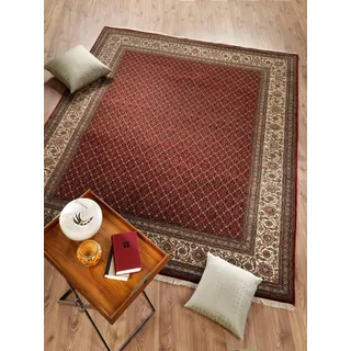 OCI DIE TEPPICHMARKE Orientteppich »Cavari Herati« rechteckig 4 mm Höhe handgeknüpft, mit Fransen, Wohnzimmer, Schlafzimmer, rot