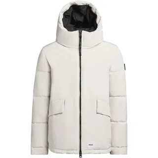 Winterjacke KHUJO "Winterjacke Gero-YM", Herren, Gr. M, weiß (sanftes weiß), Obermaterial: 85% Polyester PES. 15% Baumwolle CO.  Obermaterial: Futter: 100% Polyester PES. 100% Polyester PES., Jacken Winterjacke