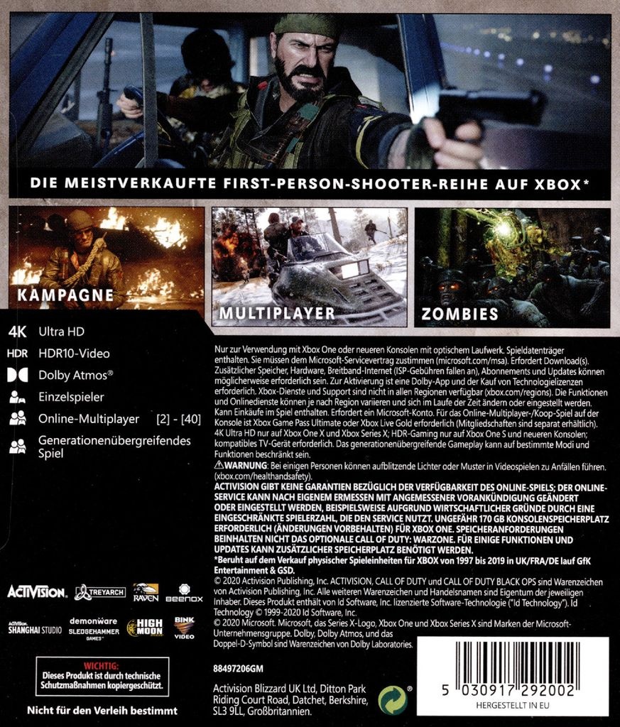 Bild von Call of Duty: Black Ops Cold War Xbox One