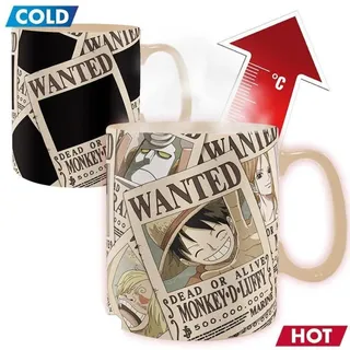 ONE PIECE - Thermoeffekt Tasse King Size "Wanted"