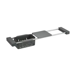 Wenko Cami Spülbecken-Organizer 43,5-77,5 x 8 x 14 cm grau