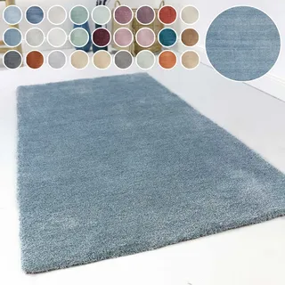 Esprit Relaxx ESP-4150 Hochflorteppich Ø 200 cm Blau/Grau