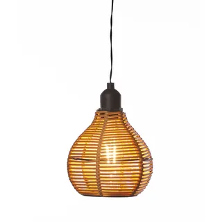 Luxform Hanging Lamp Rattan 1-flg. 21 cm rund braun