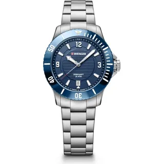 Wenger 01.0621.111 Seaforce Damenuhr Taucheruhr 36mm 20 ATM - Silber