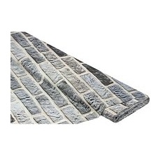 Baumwollstoff-Digitaldruck "Ziegelmauer", Serie Ria, grau-color