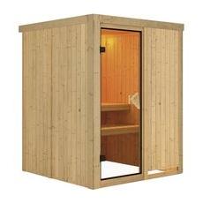 KARIBU Sauna »Ogershof«, für 3 Personen, ohne Ofen - beige