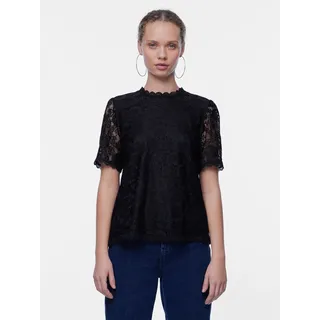 Pieces Pcolline Ss Lace Top Noos - L