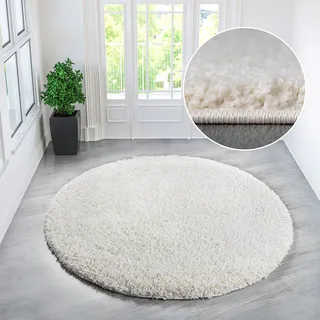 OTTO home Teppich »Shaggy 30« rund 30 mm Höhe Teppich, in Uni-Farben, besonders weich und kuschelig, Wohnzimmer,