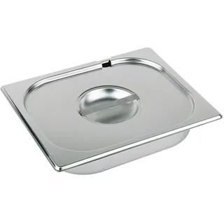 APS 81292 GN 1/2 Deckel mit Löffelaussparung, rostfreier Edelstahl, Abmessungen 265 x 325 mm/Höhe 35 mm