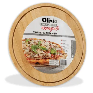 IPEA Rundes Schneidebrett Holz 1-tlg. 28 cm