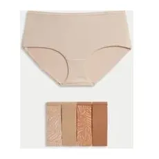 Womens M&S Collection 5pk No VPL High Rise Knicker Shorts - Rose Quartz, Rose Quartz - 6