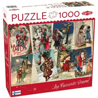 Tactic Vintage Christmas Cards 1000 pcs puzzle