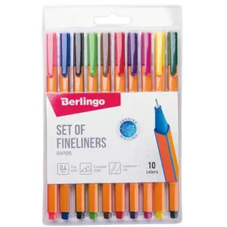 Berlingo, zestaw cienkopisów Rapido, color, 10szt, 0.4mm