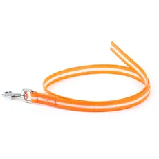 Julius-K9, 216IDC-L-OR-1, IDC Lumino Leine,19mm / 1 m, phosphoresz. - ohne Schlaufe - UV Orange