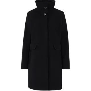 Wolljacke GIL BRET "Wollmantel mit Stehkragen", Damen, Gr. 36, schwarz, Obermaterial: 75% Wolle WO. 20% Polyamid PA. 5% Kaschmir WS., Jacken Wolljacke