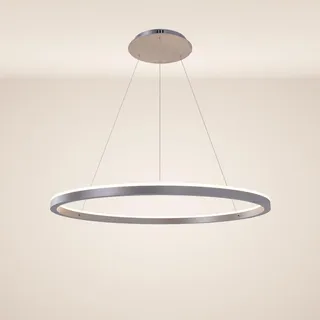 s.luce Ring 3-flg. Ø 80 cm rund grau Aluminium