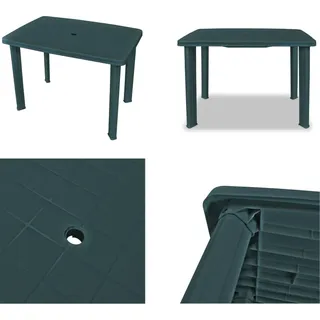vidaXL Gartentisch Grün 101 x 68 x 72 cm Kunststoff - Gartentisch - Gartentische - Esstisch - Esstische - Grün