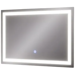Vicco Badezimmerspiegel Miral, 40 x 60 cm mit Frontlight Beleuchtung, - Transparent