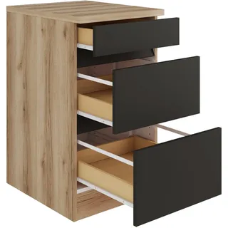 Optifit Auszugunterschrank Noah420 BxTxH 50 x 60 x 88 cm anthrazit matt zerlegt - Dunkelgrau