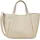 Crossbody Bag Leather Grey/Beige