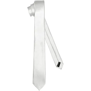 Ladeheid Klassische Herren Krawatte, glänzend, Perfekt für Büro & Festlichkeiten, Vielfältige Farben - Ideal für Geschäftsmeetings, Hochzeiten TMS-5 (150cm x 5cm, Silber)