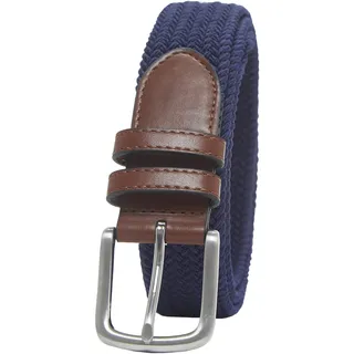 Amazon Essentials Herren Geflochtener Stretchgürtel, Marineblau, 105