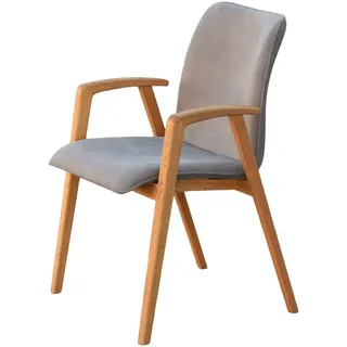 Home Affaire »Loreen Esszimmerstuhl, Polsterstuhl, Designstuhl« (Set) 2 Stk.mit Massivgestell, hochwertig gearbeitet, Armlehnen, stilvoll, bequem