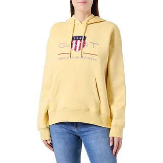 GANT Damen REL Archive Shield Hoodie Kapuzenpullover, Dusty Yellow, 50