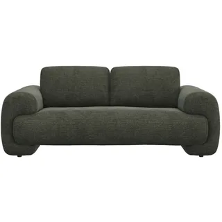 FLEXLUX 2,5-Sitzer »Molino Designsofa, Polstersofa, Einzelsofa, Couch« Kaltschaum & Stahl-Wellen für erstklassigen Sitzkomfort, Füsse Schwarz