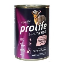 24x400g Porc Medium/Large Adult Grain Free Sensitive Prolife Câini