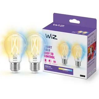WIZ LED-Birne 60W E27 7 W warmweiß 2 St.